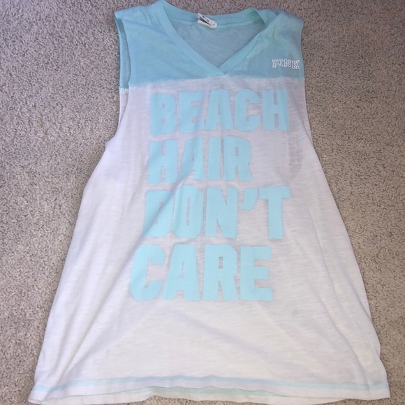 blue and white beach tank top - Picture 1 of 3